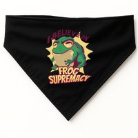 I Believe In Frog Supremacy Funny USA-Made Doggie Bandana