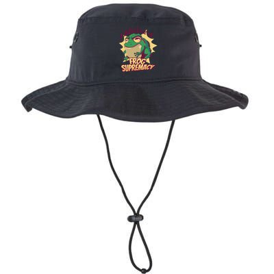 I Believe In Frog Supremacy Funny Bucket Hat