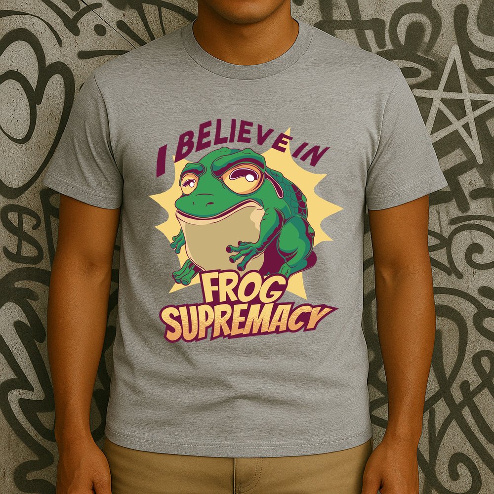 I Believe In Frog Supremacy Funny T-Shirt
