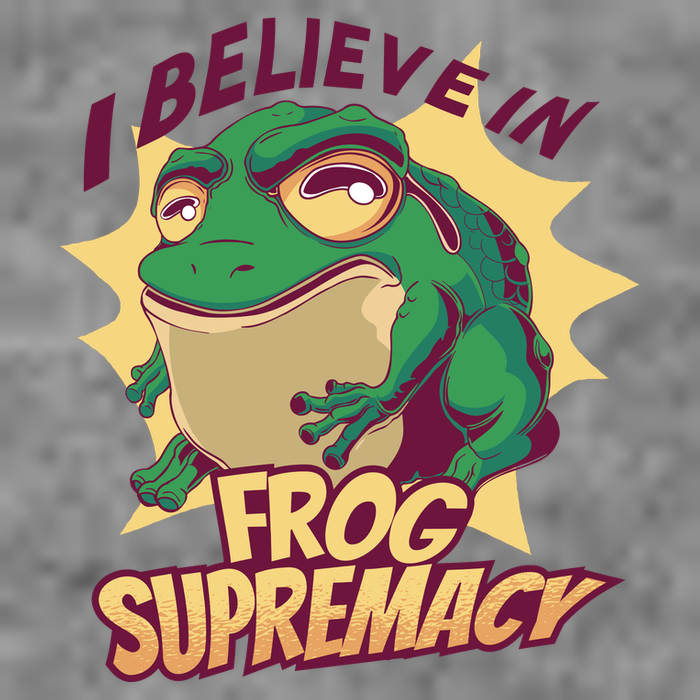 I Believe In Frog Supremacy Funny Wool Snapback Cap