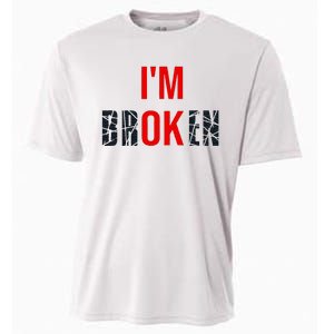 IM Broken IM Ok Broken Invisible Illness Mental Health Cooling Performance Crew T-Shirt