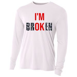 IM Broken IM Ok Broken Invisible Illness Mental Health Cooling Performance Long Sleeve Crew