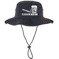 I'll Be In The Backyard Cigar & Whiskey Lover Bucket Hat