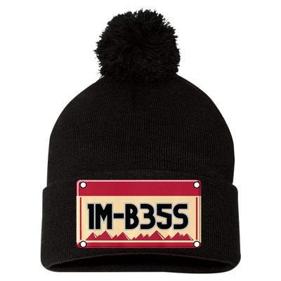 IM Bess Pom Pom 12in Knit Beanie