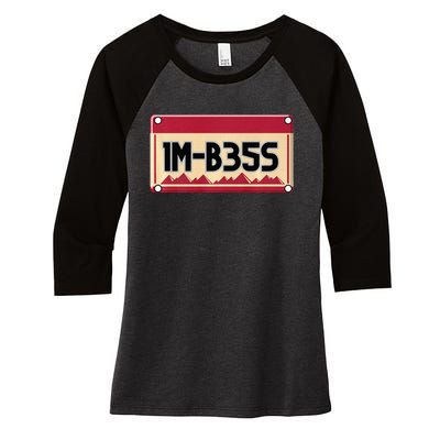 IM Bess Women's Tri-Blend 3/4-Sleeve Raglan Shirt