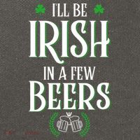 I'll Be Irish In A Few Beers Funny St Patricks Day Cotton Canvas Backpack