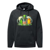 Irish Beer Ireland St Patricks Day Drinking Party Performance Fleece Hoodie