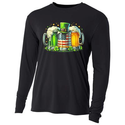 Irish Beer Ireland St Patricks Day Drinking Party Cooling Performance Long Sleeve Crew