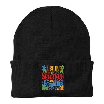 I Believe In A Spectrum Of Possibilities Autism Awareness Beanie