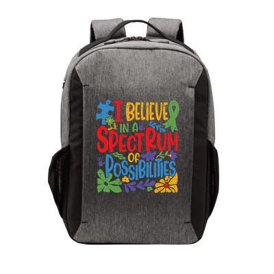I Believe In A Spectrum Of Possibilities Autism Awareness Vector Backpack