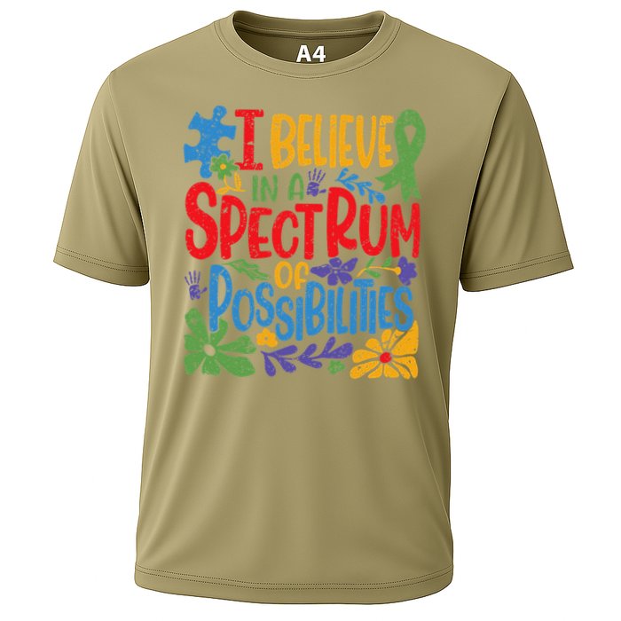 I Believe In A Spectrum Of Possibilities Autism Awareness Performance Shirt