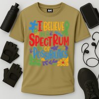 I Believe In A Spectrum Of Possibilities Autism Awareness Performance Shirt