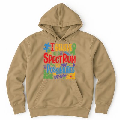I Believe In A Spectrum Of Possibilities Autism Awareness Hoodie