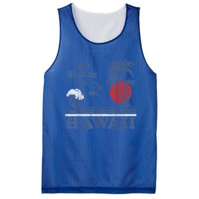 It's Better In Hawaii Beach Vacation Retro Vintage 80's 70's Mesh Reversible Basketball Jersey Tank