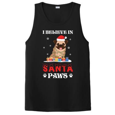 I Believe In Santa Paws Cute French Bulldog Christmas Gift PosiCharge Competitor Tank