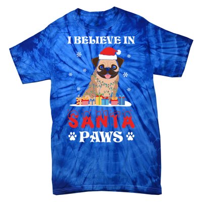 I Believe In Santa Paws Cute French Bulldog Christmas Gift Tie-Dye T-Shirt