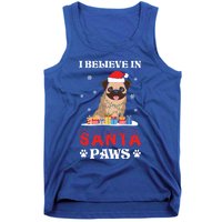 I Believe In Santa Paws Cute French Bulldog Christmas Gift Tank Top