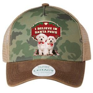 I Believe In Santa Paws Cute Christmas Dog Lover Legacy Tie Dye Trucker Hat