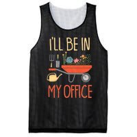 Ill Be In My Office Garden Funny Distressed Gardening Mesh Reversible Basketball Jersey Tank