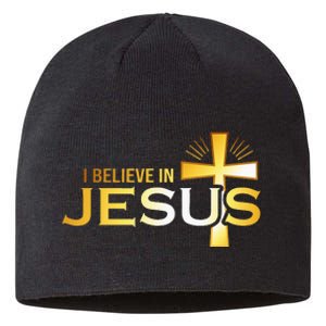 I Believe In Jesus Christian Sustainable Beanie