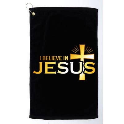 I Believe In Jesus Christian Platinum Collection Golf Towel