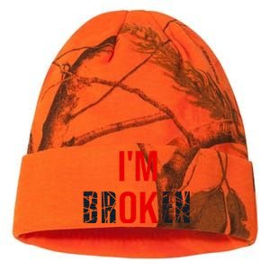 Im Broken Im Ok Broken Invisible Illness Kati Licensed 12" Camo Beanie