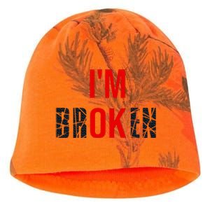 Im Broken Im Ok Broken Invisible Illness Kati - Camo Knit Beanie