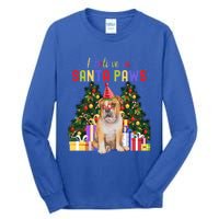 I Believe In Santa Paws Bulldog Lover Cute Xmas Bulldog Gift Tall Long Sleeve T-Shirt