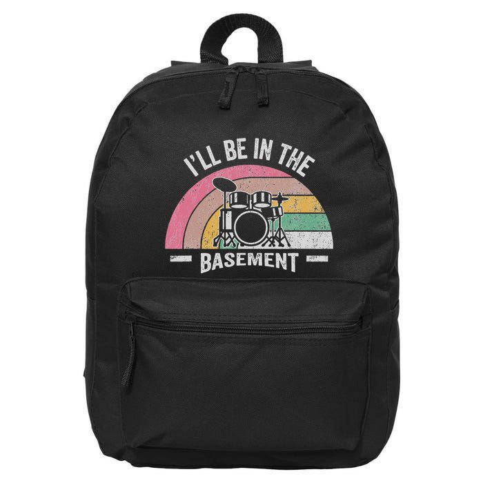 ILl Be In The Basement Drum Set 16 in Basic Backpack