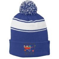 I'll Be In My Office Funny Gardening Mom Dad Funny Gift Stripe Pom Pom Beanie