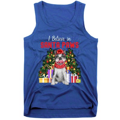 I Believe In Santa Paws Cute French Bulldog Christmas Cute Gift Tank Top