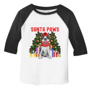 I Believe In Santa Paws Cute French Bulldog Christmas Cute Gift Toddler Fine Jersey T-Shirt