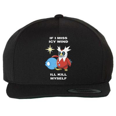 Iron Bundle If I Miss Icy Wind ILl Kill Myself Wool Snapback Cap