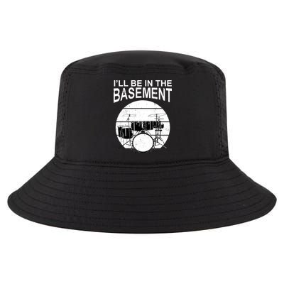 I'll Be In The Basement Drum Set Drumming Drummer Cool Comfort Performance Bucket Hat