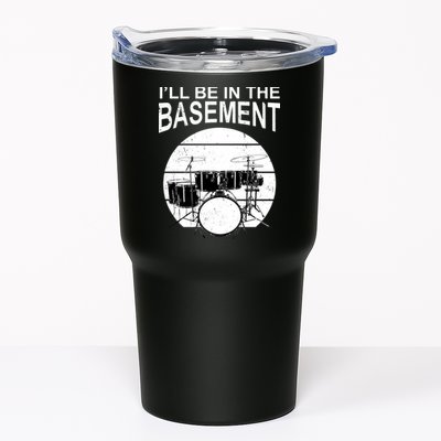 I'll Be In The Basement Drum Set Drumming Drummer Tumbler