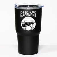 I'll Be In The Basement Drum Set Drumming Drummer Tumbler
