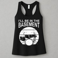 I'll Be In The Basement Drum Set Drumming Drummer Womens Tank Top