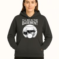 I'll Be In The Basement Drum Set Drumming Drummer Hoodie