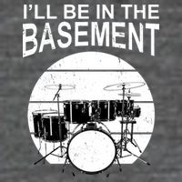 I'll Be In The Basement Drum Set Drumming Drummer Mousepad