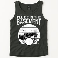 I'll Be In The Basement Drum Set Drumming Drummer Tank Top