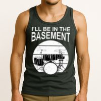 I'll Be In The Basement Drum Set Drumming Drummer Tank Top