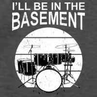 I'll Be In The Basement Drum Set Drumming Drummer Vector Backpack
