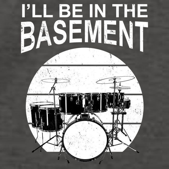 I'll Be In The Basement Drum Set Drumming Drummer Vector Backpack