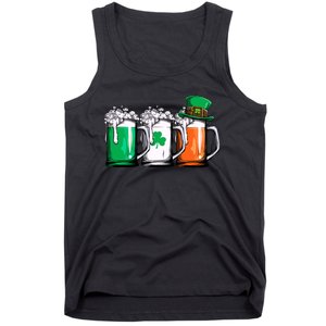 Irish Beer Ireland Flag St Patricks Day Leprechaun Tank Top