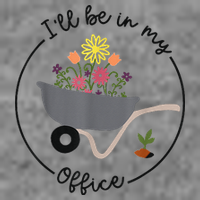 I'll Be In My Office Garden Funny Distressed Gardening Tall Hoodie