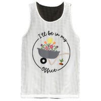 I'll Be In My Office Garden Funny Distressed Gardening Mesh Reversible Basketball Jersey Tank