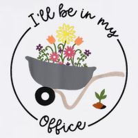 I'll Be In My Office Garden Funny Distressed Gardening Mesh Reversible Basketball Jersey Tank