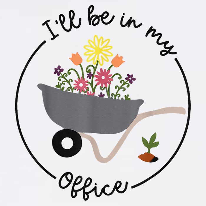 I'll Be In My Office Garden Funny Distressed Gardening Mesh Reversible Basketball Jersey Tank