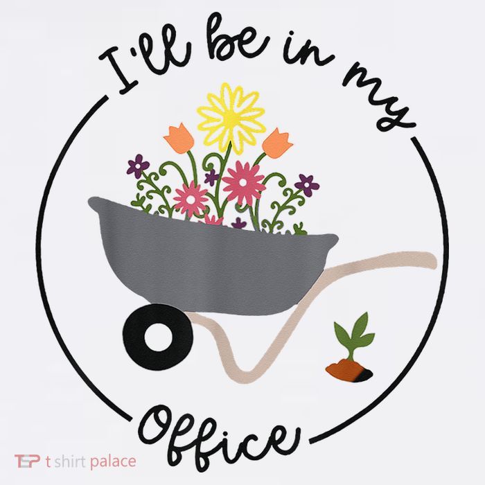 I'll Be In My Office Garden Funny Distressed Gardening Magnet