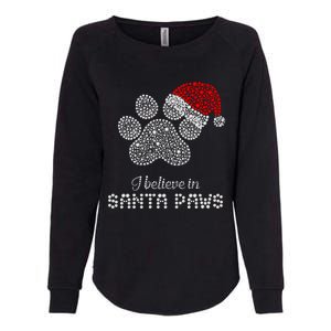 I Believe In Santa Paws Dog Lover Christmas Pajamas Cute Gift Womens California Wash Sweatshirt